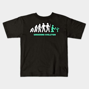 Funny Gardening Evolution Kids T-Shirt